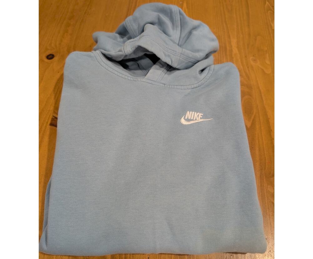 Nike Pullover Hoodie, Girl's XL 14, Baby Blue, EGU, Soft!